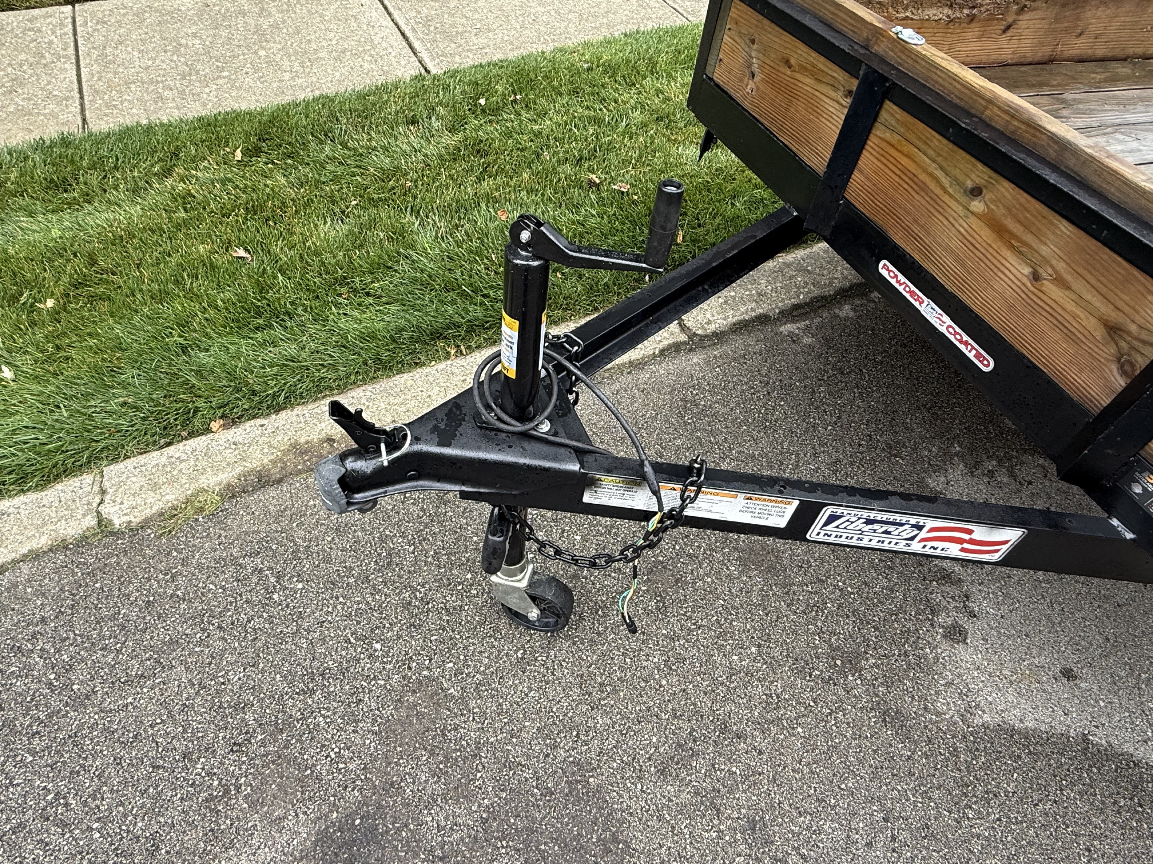 Standard 2 inch trailer hitch ball setup